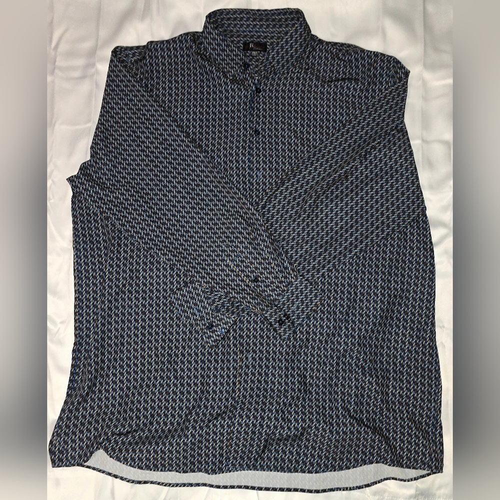 Blue/Tan Button Down Shirt